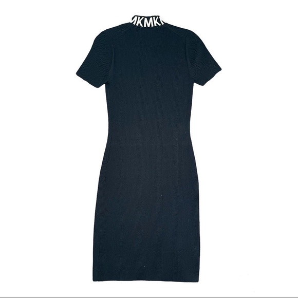 Michael Kors Full-Zip Viscose Ribbed Dress - Picture 2 of 6